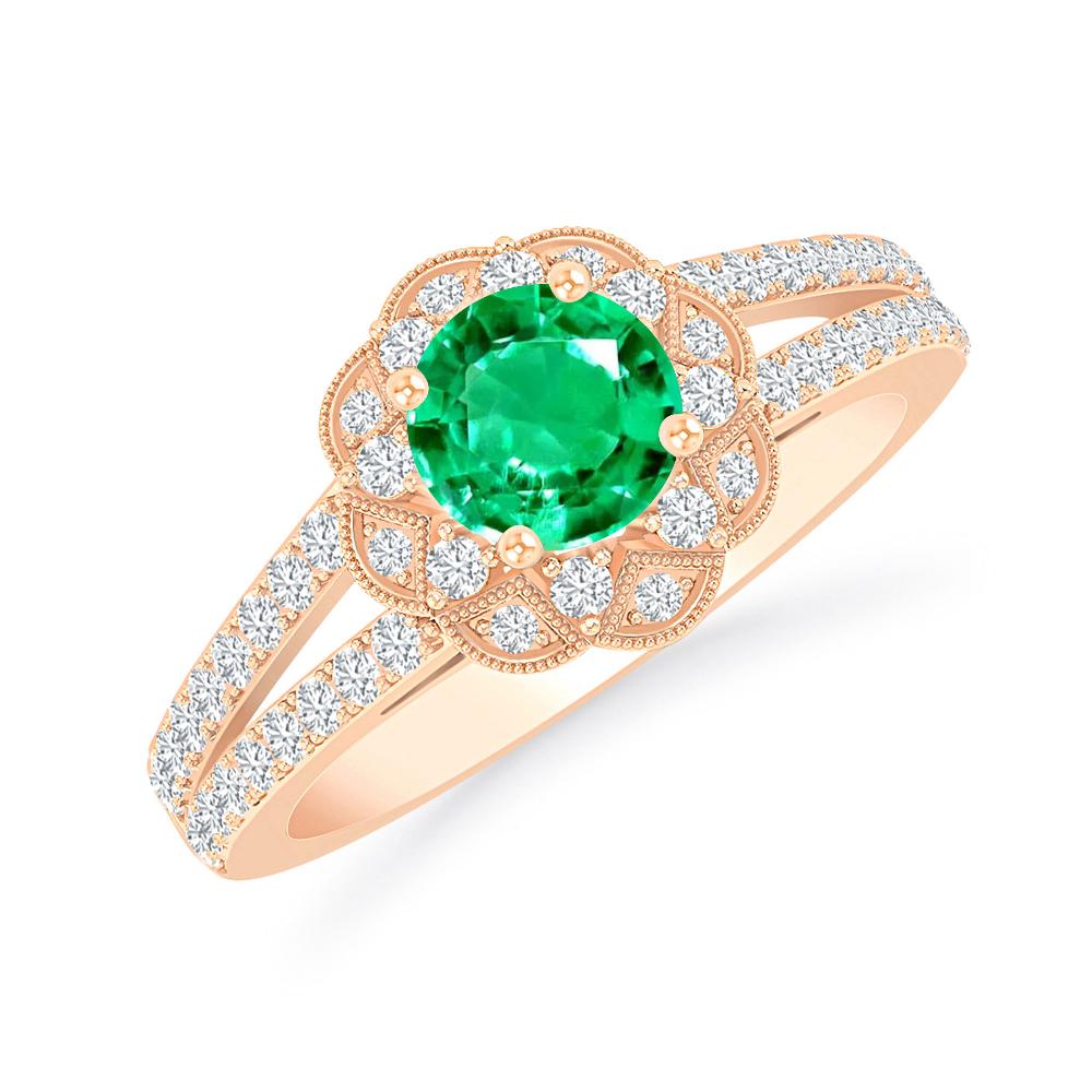 Rose Gold - Emerald