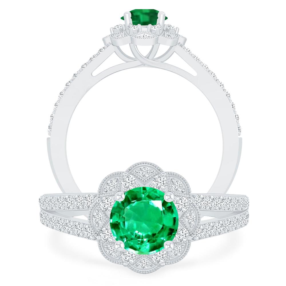 White Gold - Emerald