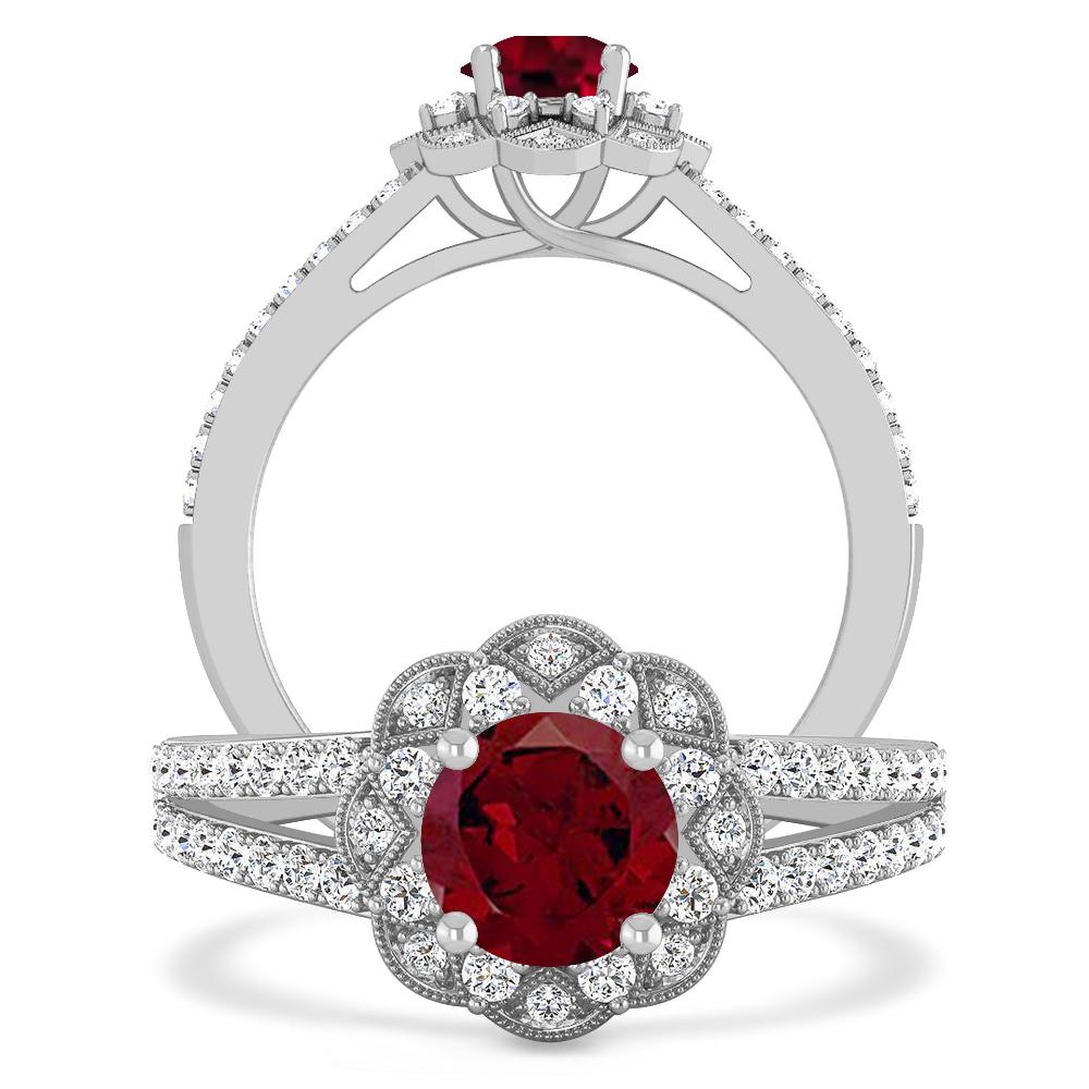 White Gold - Garnet