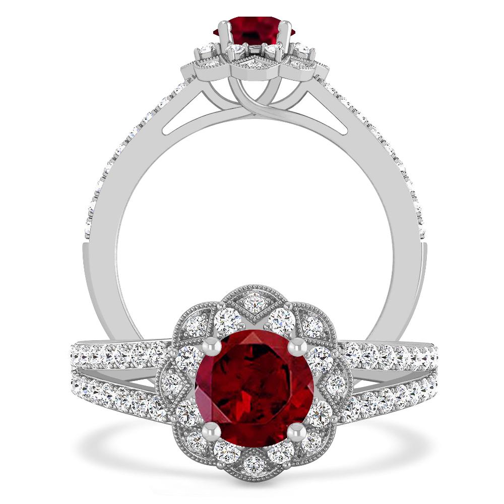 White Gold - Garnet