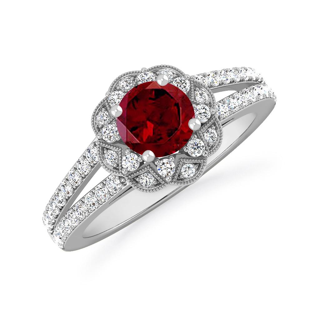 White Gold - Garnet