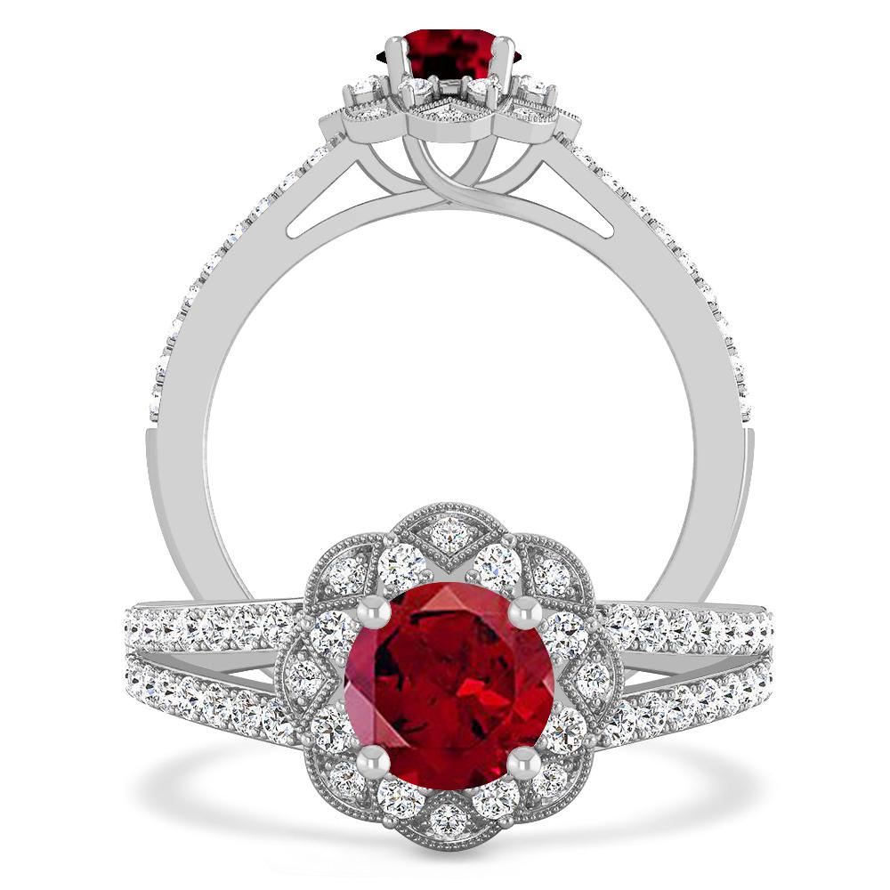 White Gold - Garnet