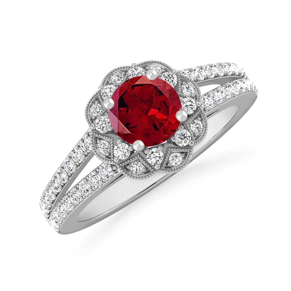 White Gold - Garnet