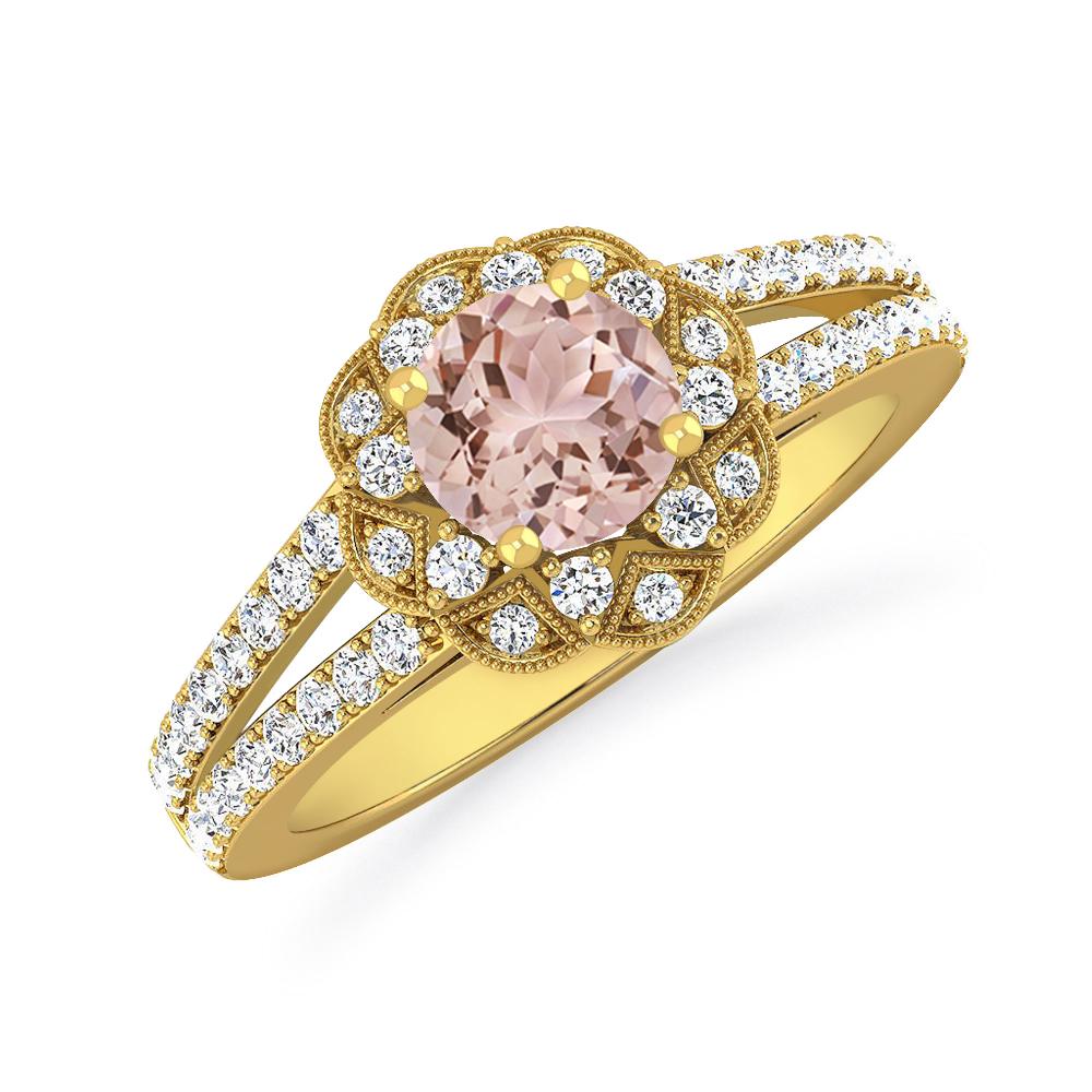 Yellow Gold - Morganite