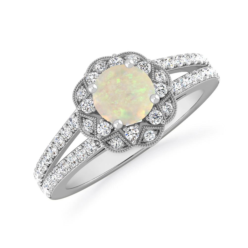 White Gold - Opal