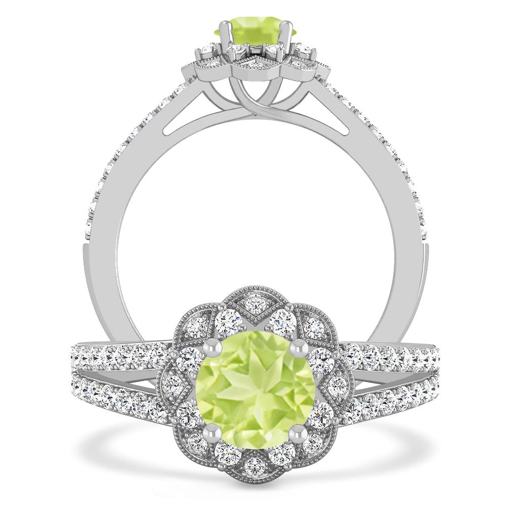 White Gold - Peridot