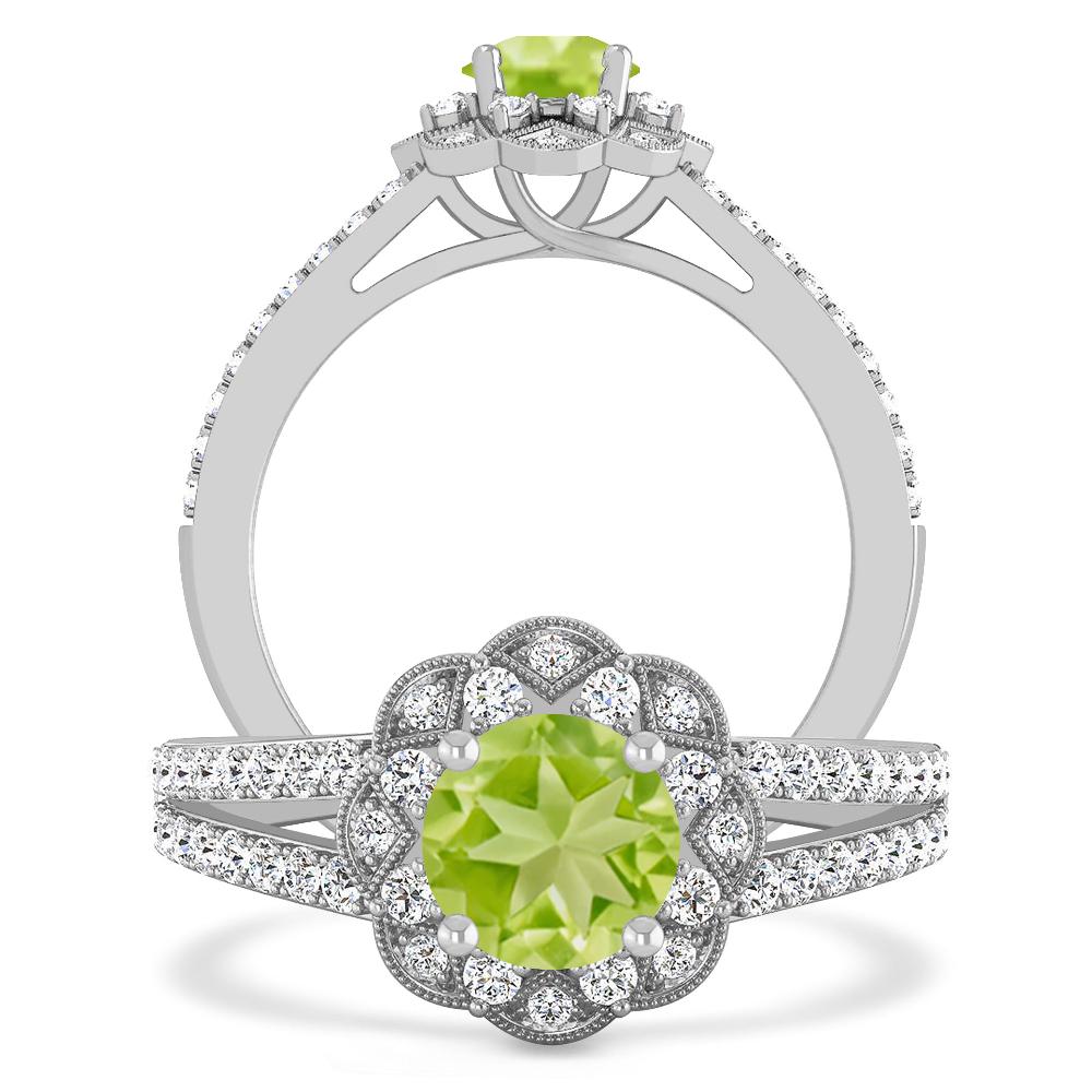 White Gold - Peridot