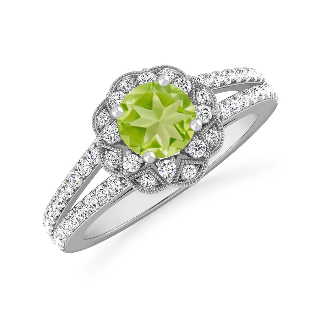 White Gold - Peridot