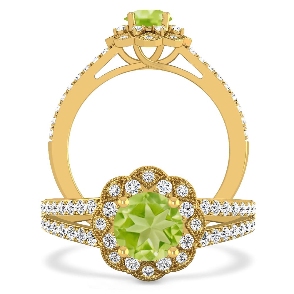 Yellow Gold - Peridot