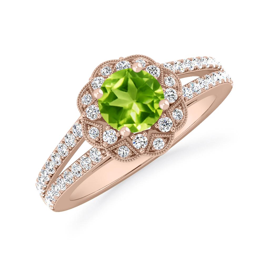 Rose Gold - Peridot