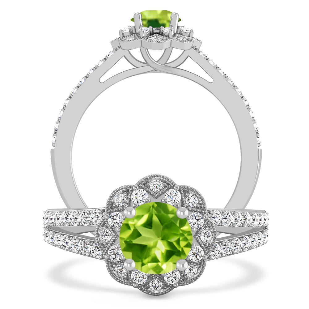 White Gold - Peridot