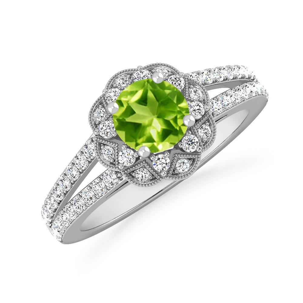 White Gold - Peridot