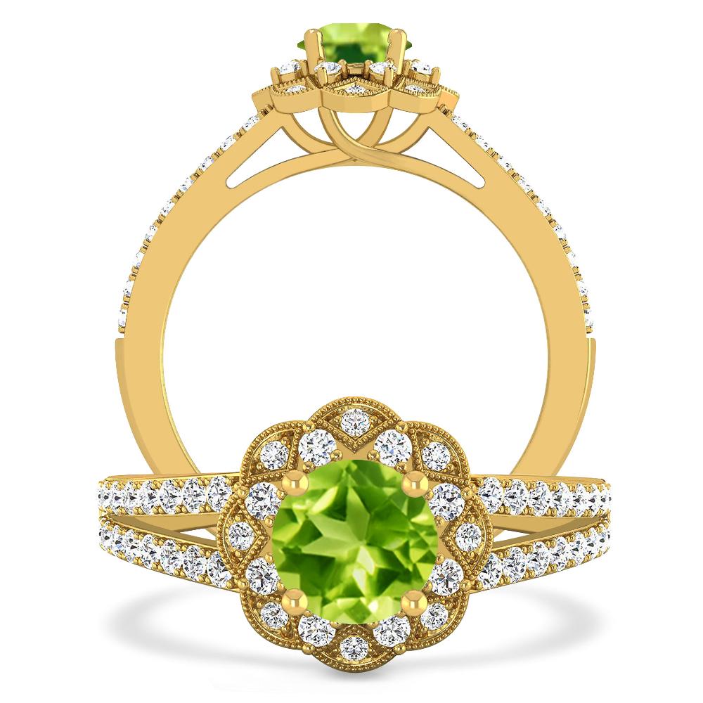 Yellow Gold - Peridot