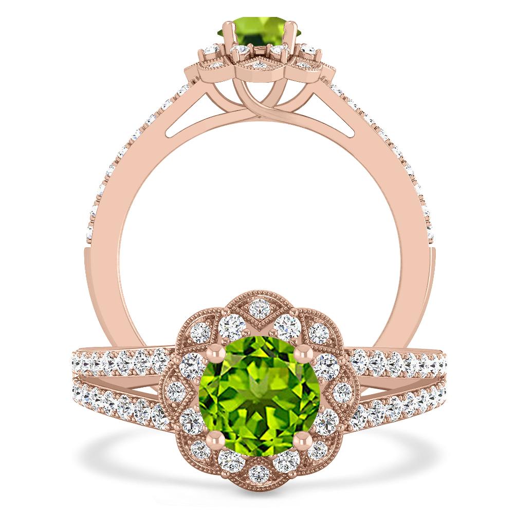 Rose Gold - Peridot