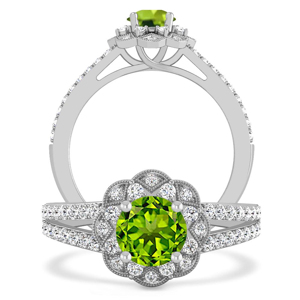 White Gold - Peridot