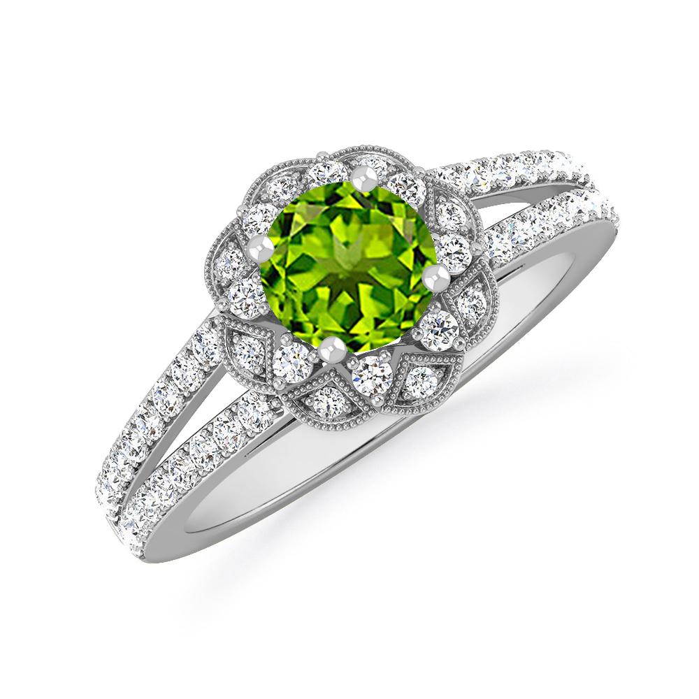 White Gold - Peridot