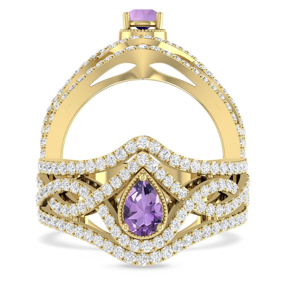 Yellow Gold - Amethyst