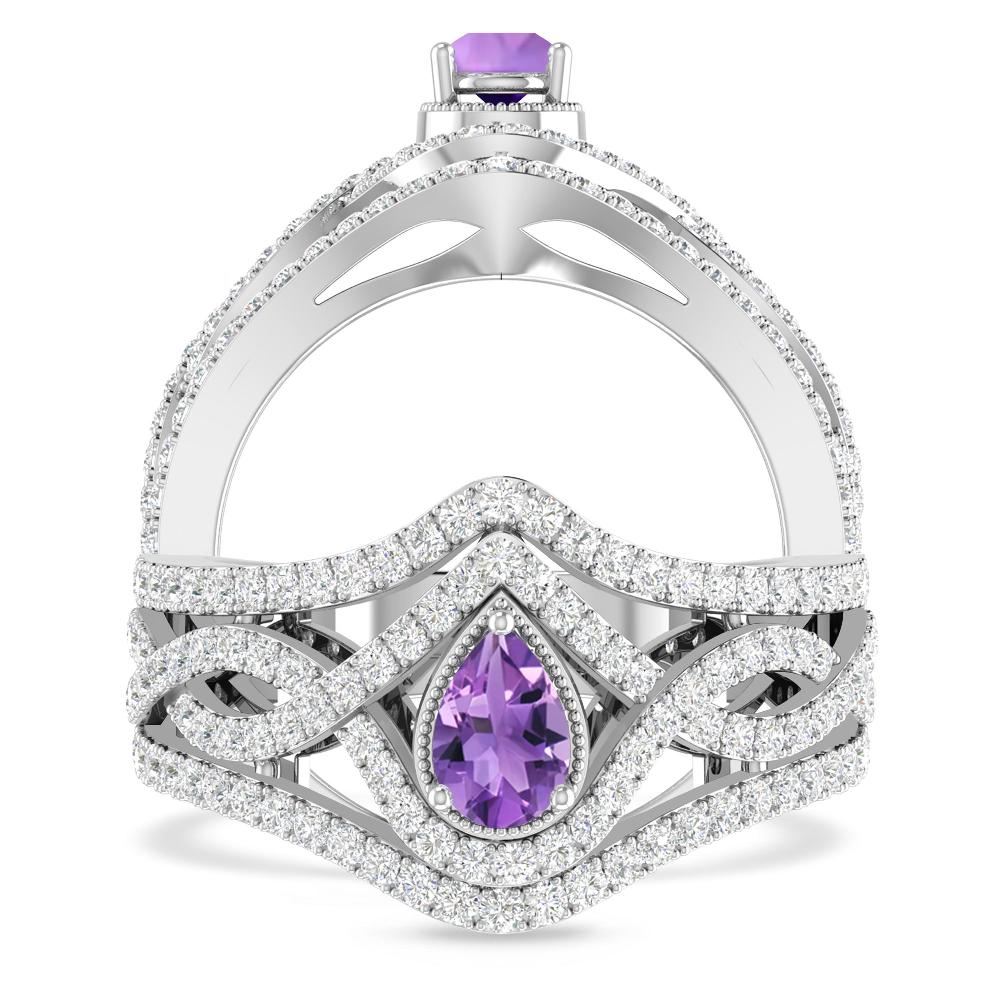 White Gold - Amethyst