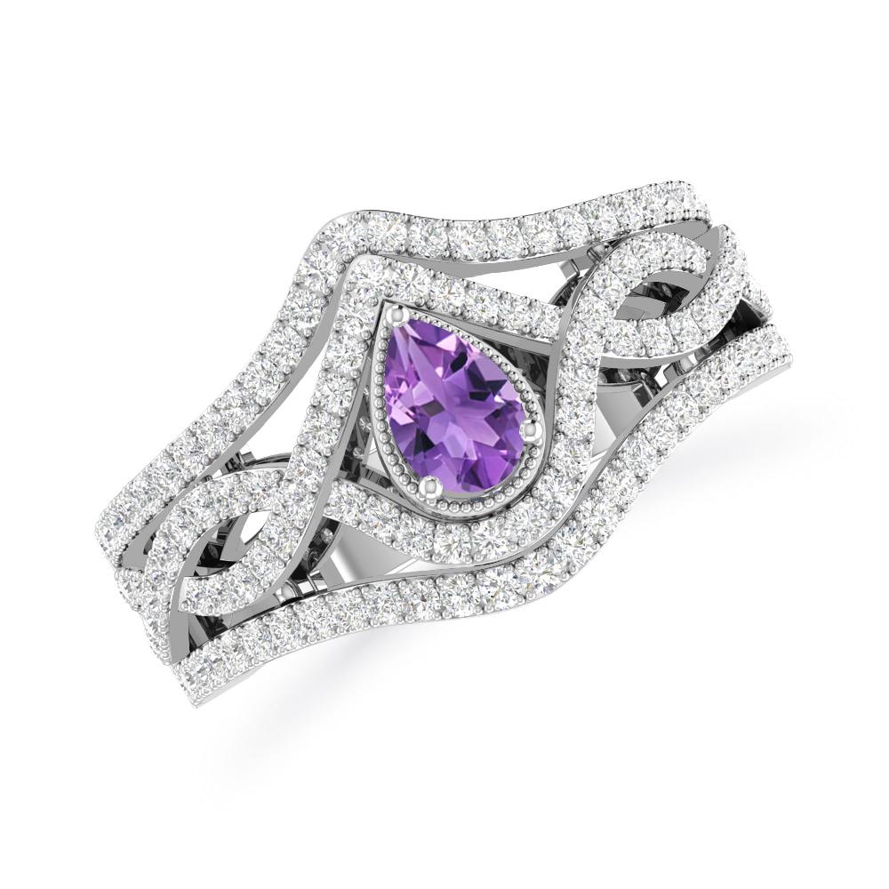 White Gold - Amethyst