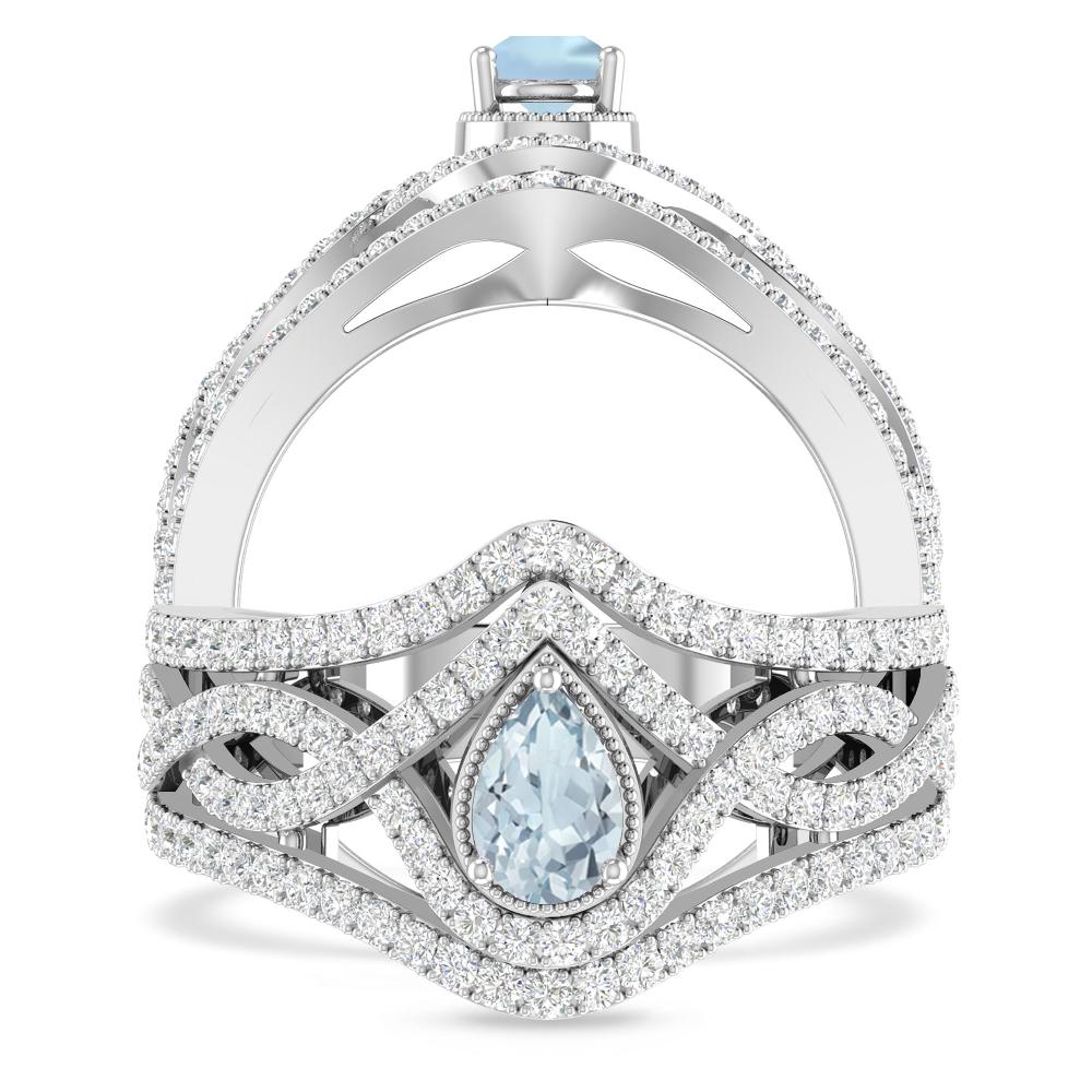 White Gold - Aquamarine