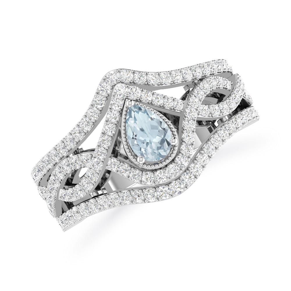 White Gold - Aquamarine