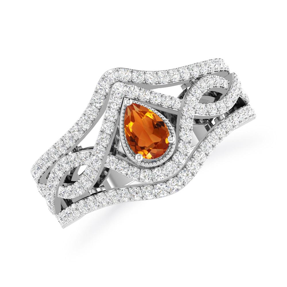 White Gold - Citrine