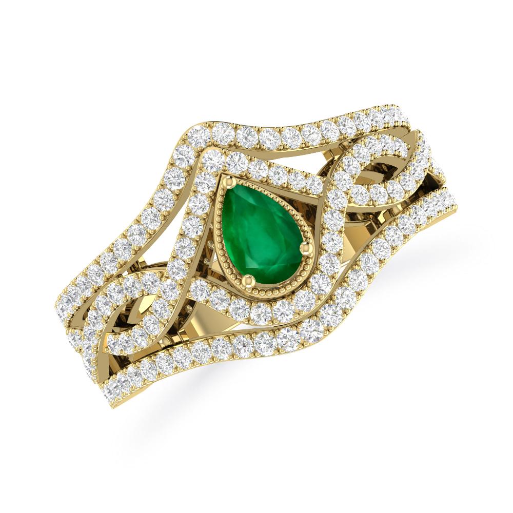 Yellow Gold - Emerald