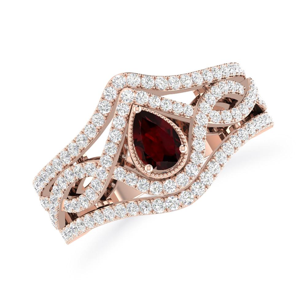 Rose Gold - Garnet