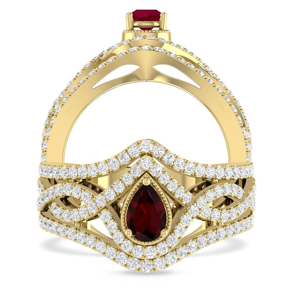 Yellow Gold - Garnet