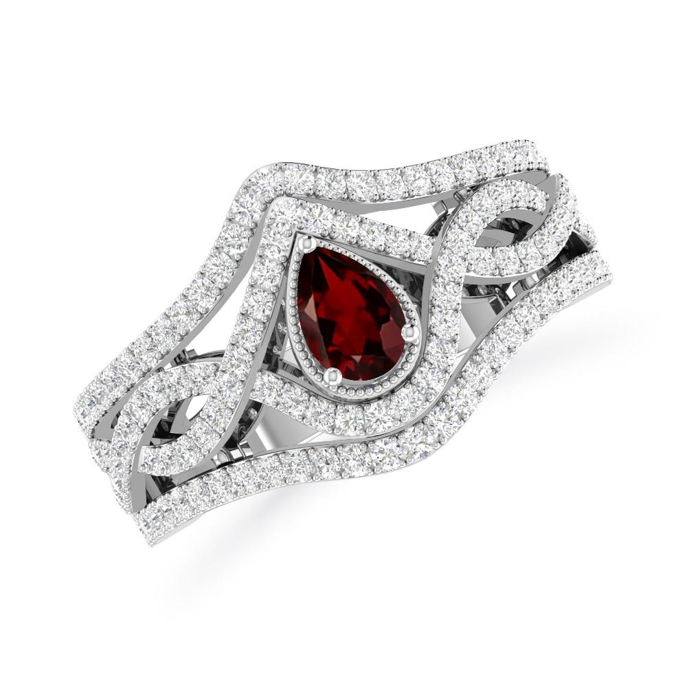 White Gold - Garnet