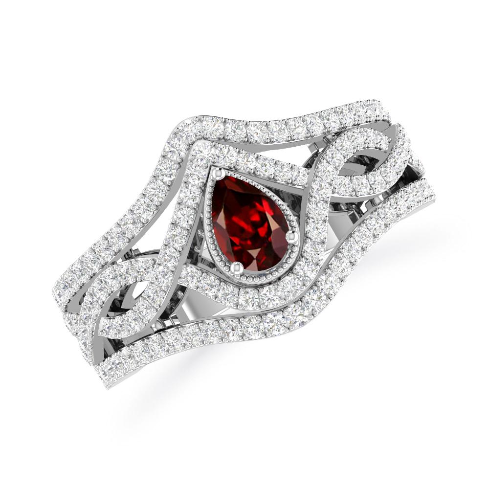 White Gold - Garnet