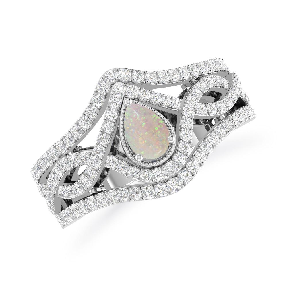 White Gold - Opal