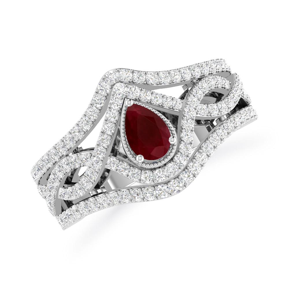 White Gold - Ruby