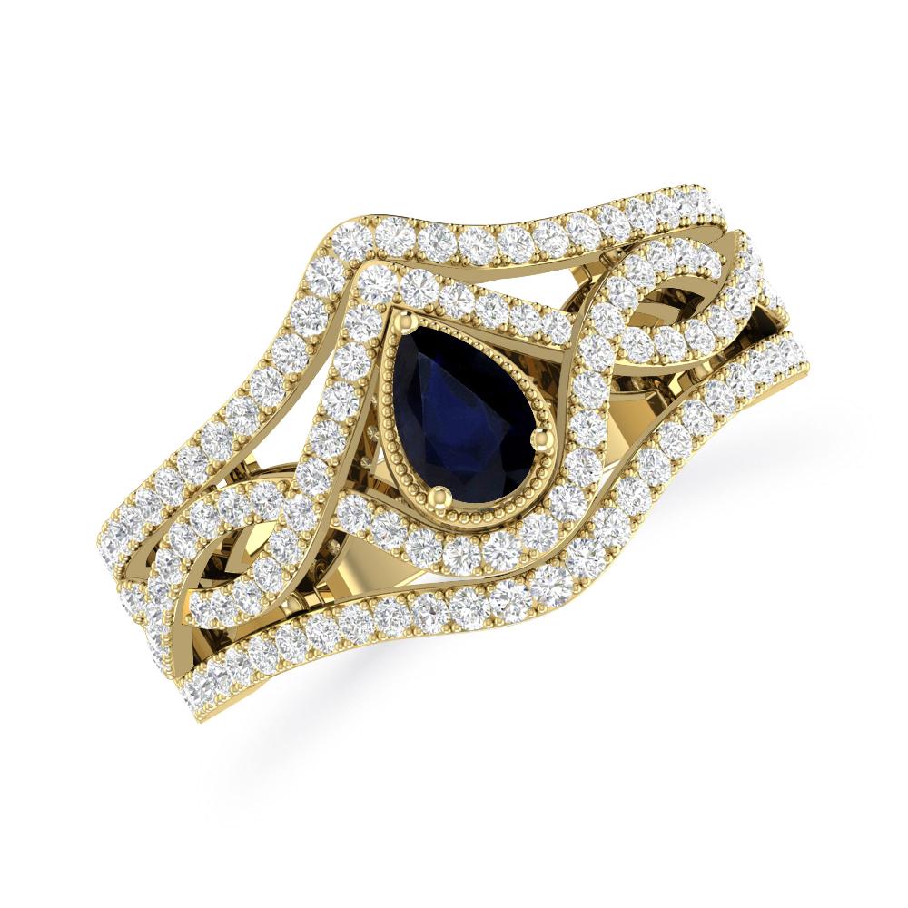 Yellow Gold - Sapphire