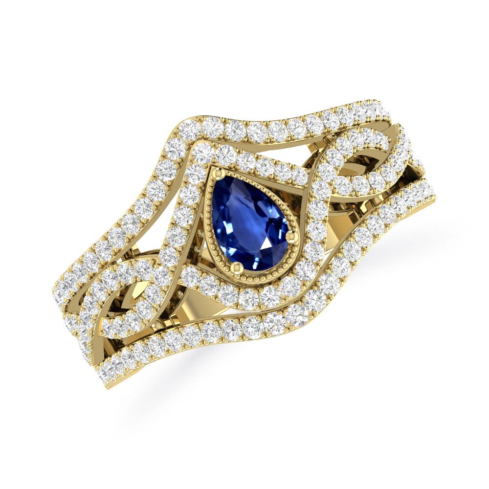 Yellow Gold - Sapphire