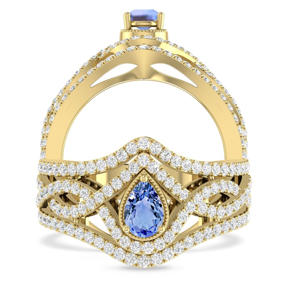 Yellow Gold - Tanzanite