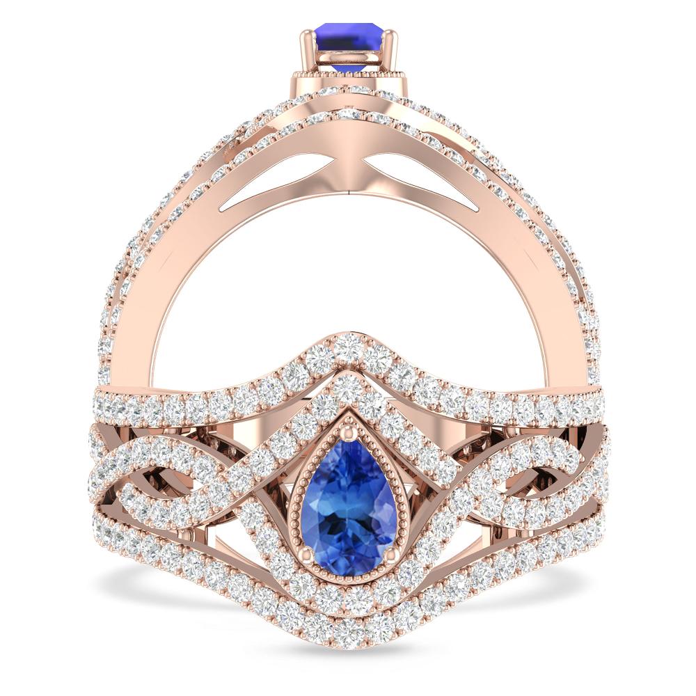 Rose Gold - Tanzanite