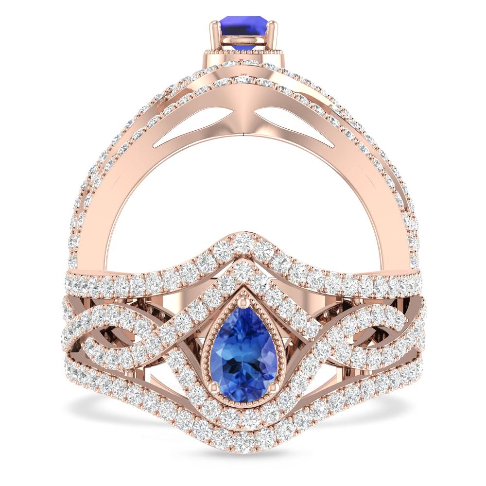 Rose Gold - Tanzanite