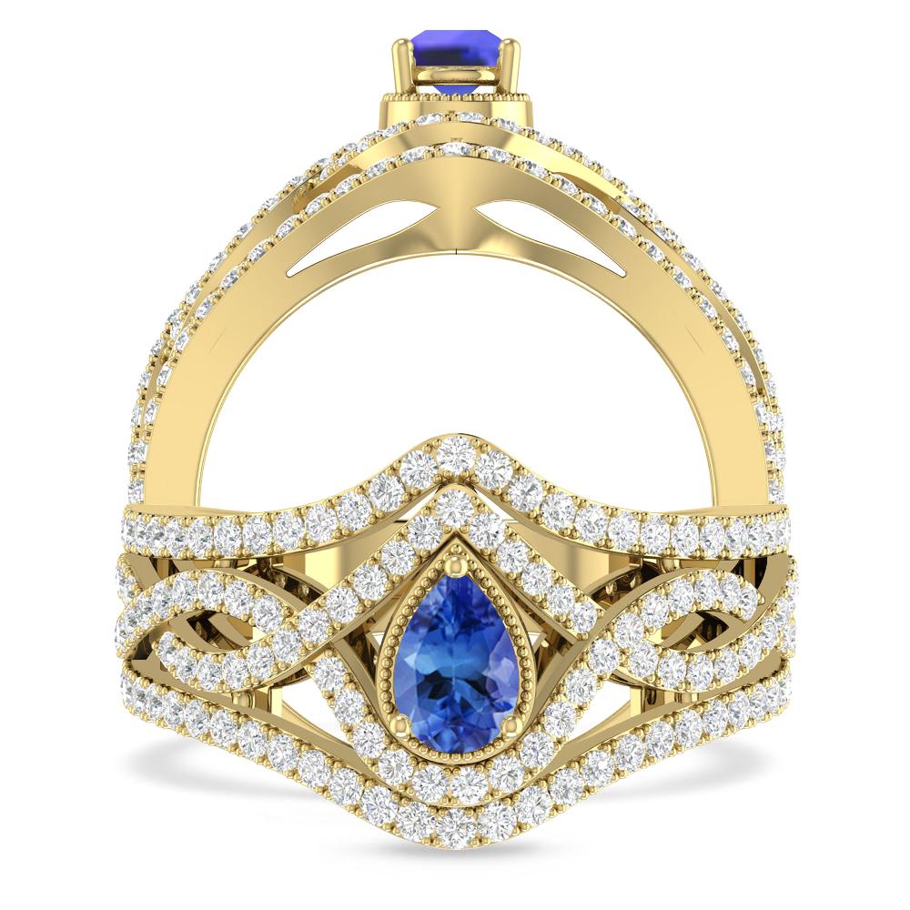 Yellow Gold - Tanzanite