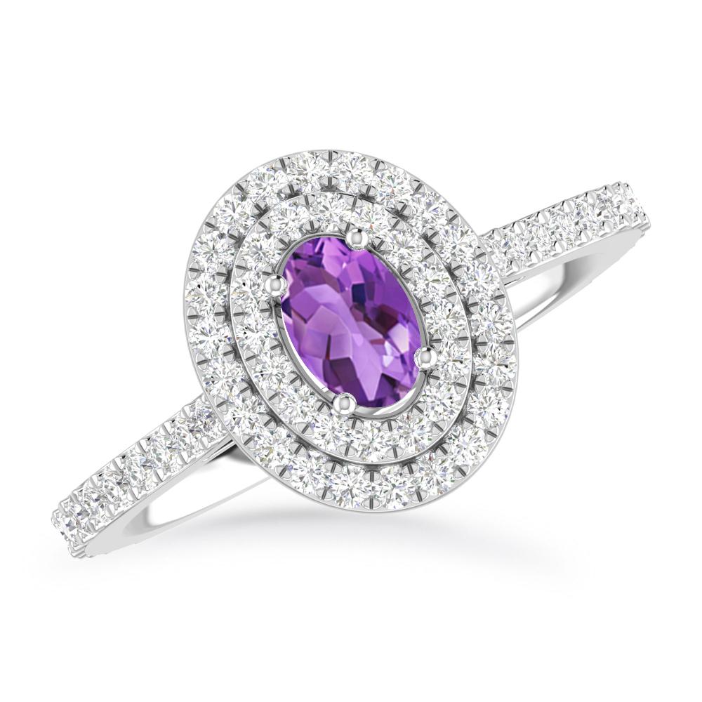 White Gold - Amethyst