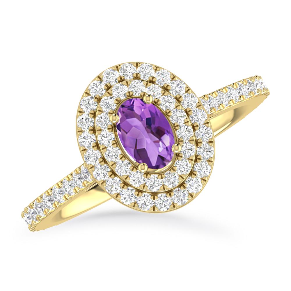 Yellow Gold - Amethyst