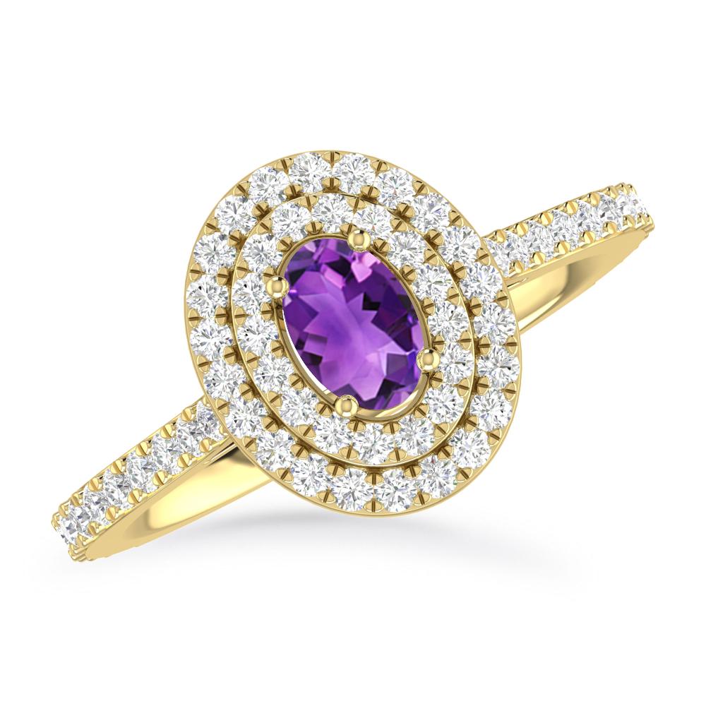 Yellow Gold - Amethyst