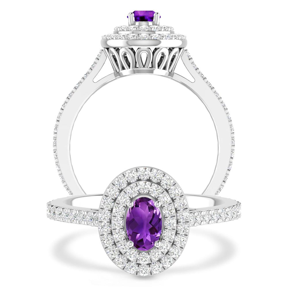 White Gold - Amethyst