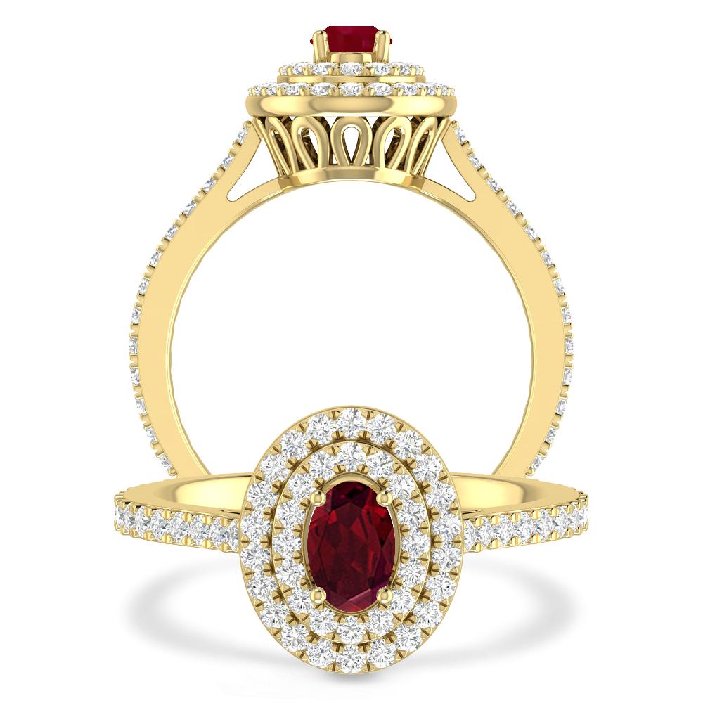 Yellow Gold - Garnet