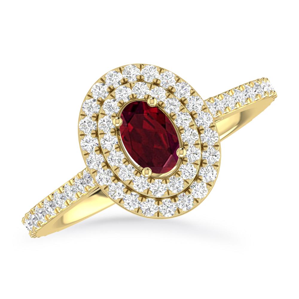 Yellow Gold - Garnet