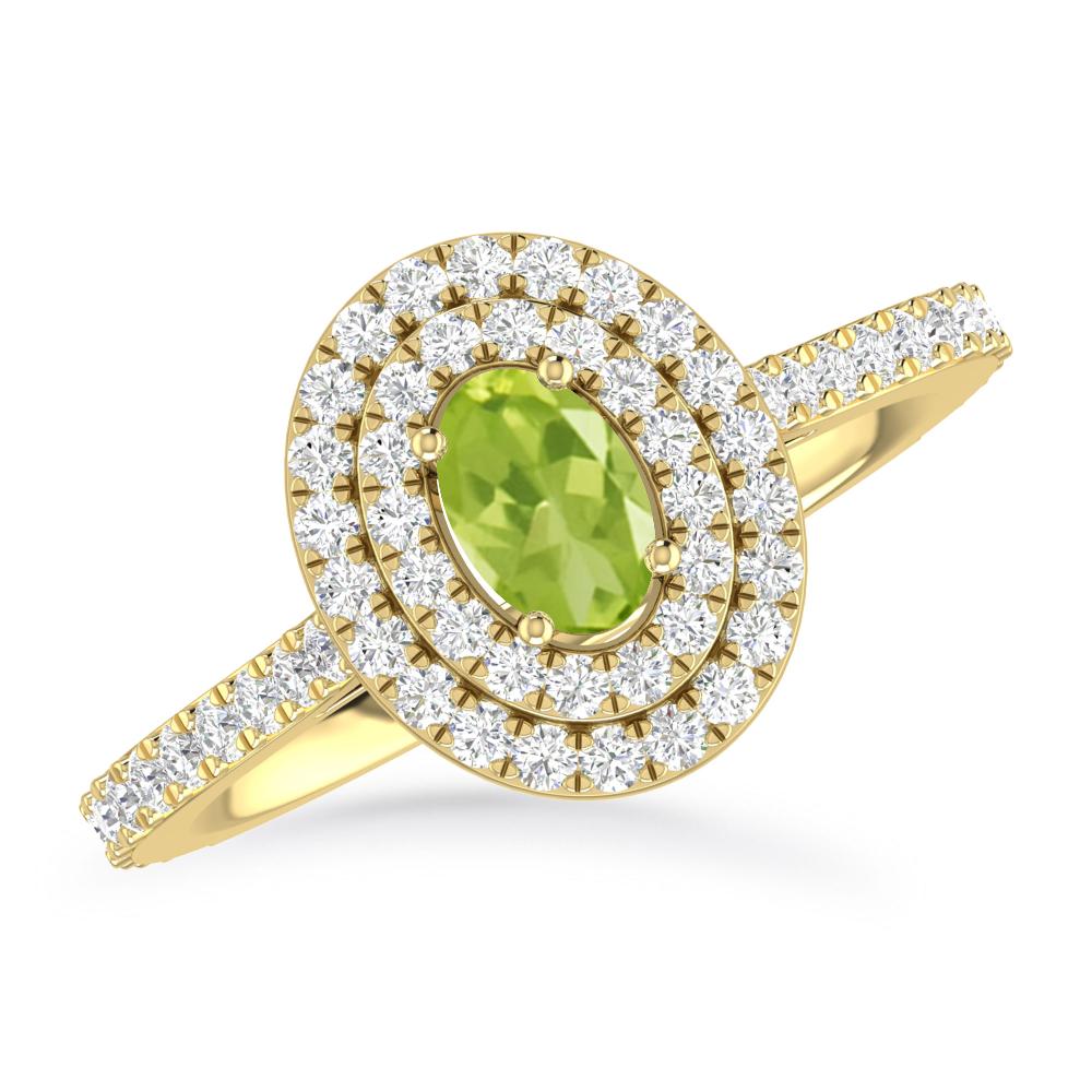 Yellow Gold - Peridot