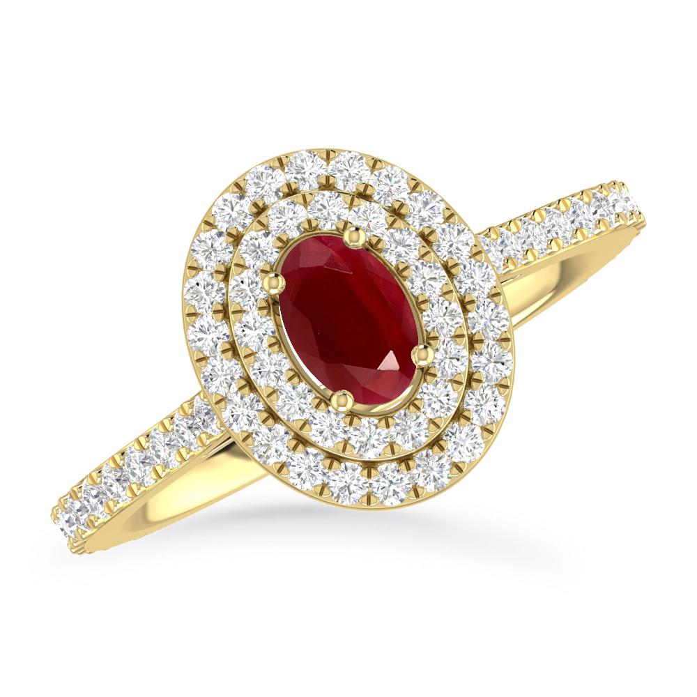 Yellow Gold - Ruby