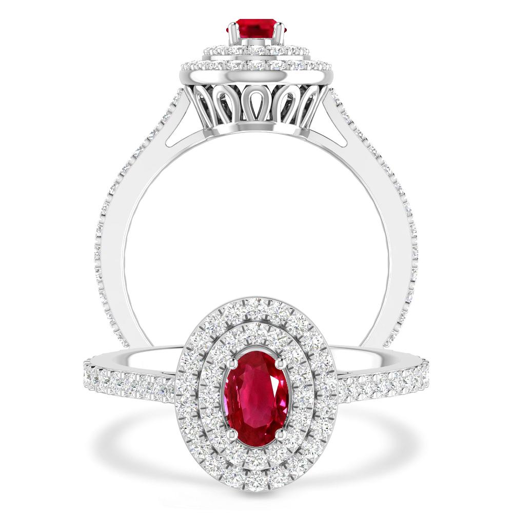 White Gold - Ruby