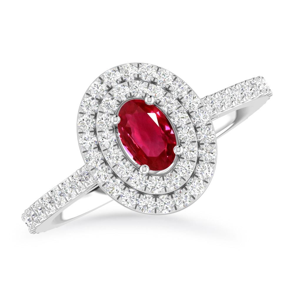 White Gold - Ruby