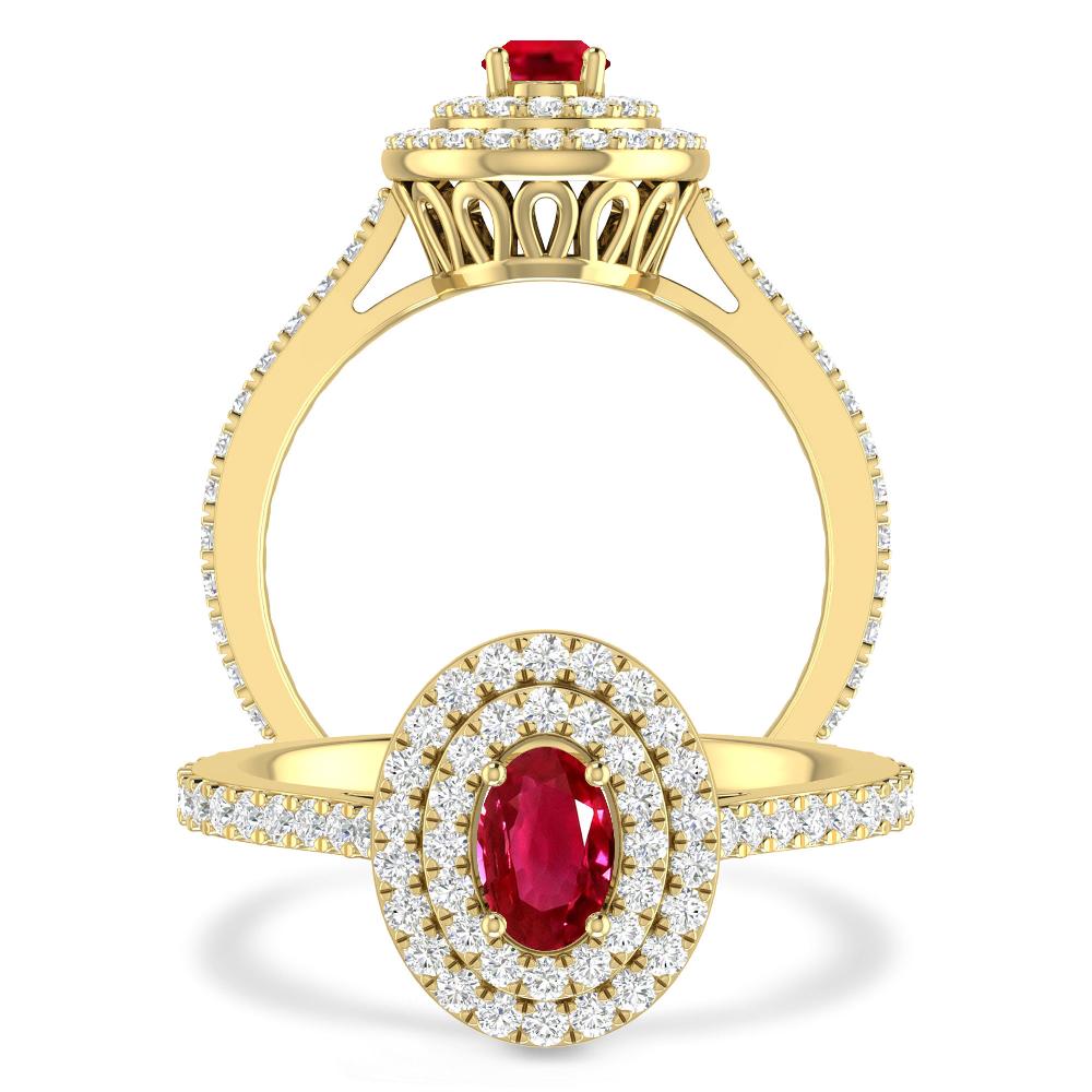 Yellow Gold - Ruby